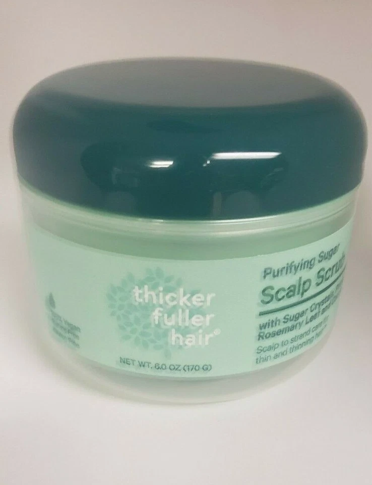 Thicker Fuller Hair Scalp Scrub 6 Ounce Jar …