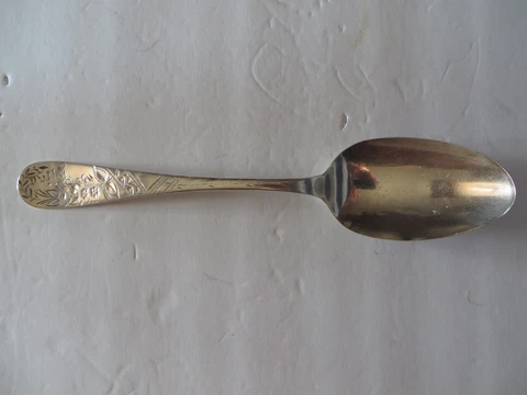 Towle Sterling Silver NO. 38 ENGRAVED 8 1/4" TABLESPOON Monogramed 1894 Elisa Cover