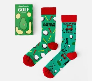 Unisex Golf Socks Gift Set | Gift | 2 Pairs | Cotton Rich Socks | Premium - Picture 1 of 3