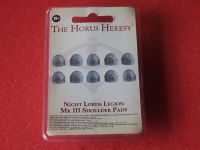 GAMES WORKSHOP Forgeworld Chaos Space Marines Night Lords Shoulder Pads MK3 MKIII Terror Squad