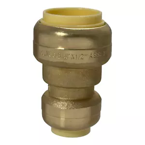 1 PIECE 3/4" X 1/2" PUSH FIT REDUCER COUPLING NEW! - Picture 1 of 7