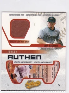 2003 Fleer Original Spiel Trikot #JB Jeff Bagwell - Bild 1 von 1