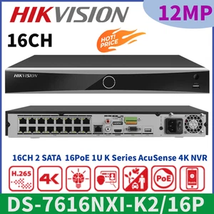 Hikvision DS-7616NXI-K2/16P 16CH 16PoE AcuSense 2SATA 4K Network Video Recorder - Picture 1 of 11