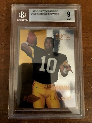 Edición certificada selecta 1995 - Rookie Kordell Stewart #129 (RC) Foto 1 de 2