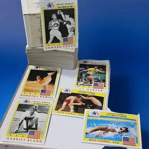 Juego completo de 99 cartas coleccionables History’s Greatest Olympians 1983 de colección - Imagen 1 de 8