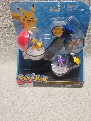 Пояс Pokemon XY Pikachu & Sableye с зажимом 'N' для переноски мячей Poke TOMY - Изображение 1 из 4