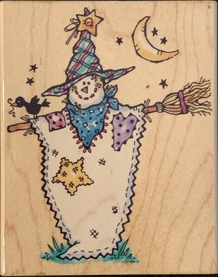 Резиновый штамп Penny Black Fall Autumn Halloween Ghostly Scarecrow - Изображение 1 из 4