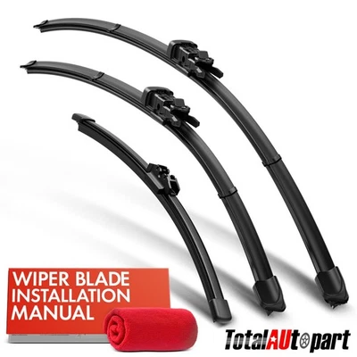 Лопасти стеклоочистителя ветрового стекла 26 дюймов 20 дюймов и 16 дюймов для Volvo C30 07-13 передние и задние 3 шт. - Изображение 1 из 4