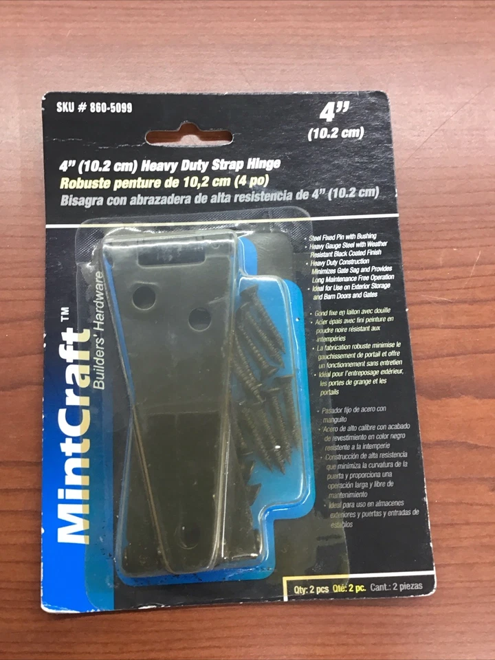 "Bisagra de correa de alta resistencia SKU#860-5099 4"" (10,2) artesanal como nueva" Foto 1 de 2