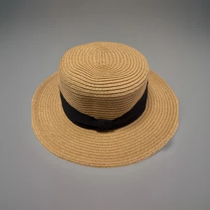 Cooperative Damen beige Stroh Schleife Band Tobago Hut Größe O/S - Bild 1 von 4