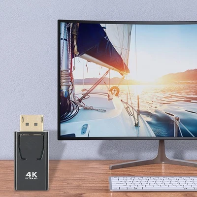 2PCS 4Kx2K Displayport Male To Female Adapter Converter For HDTV PC Co SG - Image 1 of 4