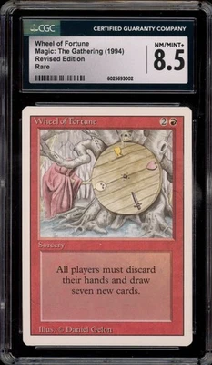 Magic The Gathering MTG Wheel of Fortune Revised Rare CGC 8.5 - Image 1 of 2