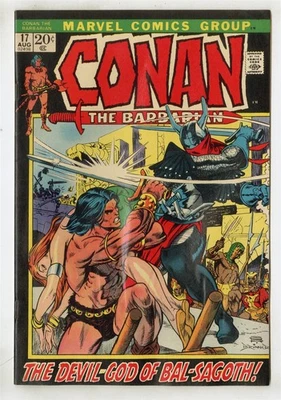 Conan il Barbaro #17 VG+ 4,5 ow/pagine bianche Marvel 1972 senza riserva - Immagine 1 di 2