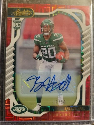 2022 Panini Absolute - Rookies Breece Hall #114 Spectrum Signatures /50 (AU, RC) - Image 1 of 2