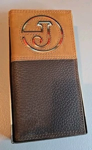 Portefeuille Justin Rodeo en cuir véritable avec protection RFID neuf avec boite - Photo 1/5