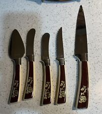 Vintage  MCM Lifetime Cutlery Fleur D'Or Sheffield England Stainless Knife Set