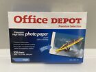 Office Depot Premium High Gloss 4x6 Photo Paper Borderless Print 100 sheets New