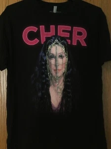 Cher - D2K Tour 2014 - Black With Glitter On Facial Jewelry - XL - Next Level - Picture 1 of 3