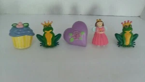Lot of (5) GIRL Dresser Drawer Pull Door Knob Frog Princess Heart Cupcake - Picture 1 of 7