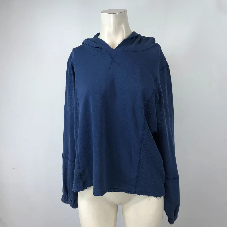 AMERICAN RAG - MUJER GRANDE - AZUL MANGA LARGA JERSEY SUDADERA CON CAPUCHA Foto 1 de 4