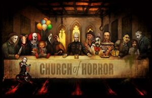 Kirche Von Horror - Film Kunst Poster - 24x36 Last Supper Groß Chris 0108