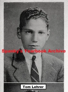 1940s singer songwriter TOM LEHRER High School Yearbook ~ The Old Dope Peddler++ - Picture 1 of 7