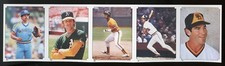 Rickey Henderson Steve Garvey 1984 Topps Sticker Strip Sheet Panel #327 #156