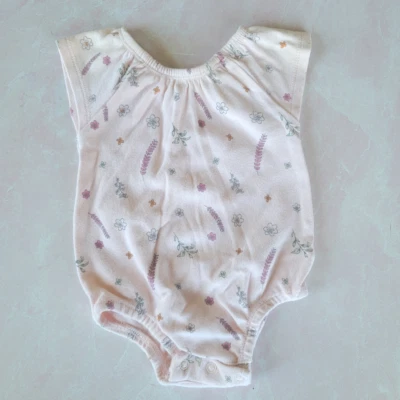 Baby girl 6 month pink wildflower bodysuit one piece ballet ballerina leotard st Foto 1 de 4