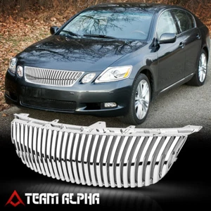 Rejilla/parrilla de barra vertical ABS cromada para 06-07 GS300/GS350/GS430/GS450H/GS460 - Imagen 1 de 4