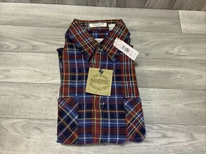 SAUGATUCK Dry Goods Holzfäller kariertes FLANELLHEMD Herren Medium neu mit Etikett Vintage - Bild 1 von 8