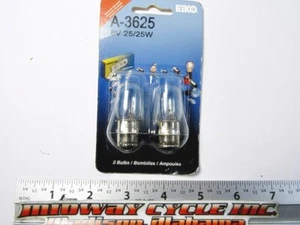 EIKO A-3625 6 VOLT 25/25 WATT BULB PACK OF 2 jh - Picture 1 of 6