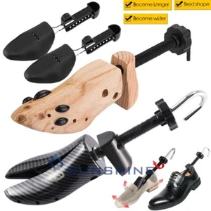Wooden Shoe Tree Adjustable Shoe Stretcher Expander Unisex Length Width Extender - Picture 1 of 69