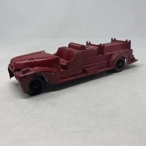 Vintage 1951 Ford F5 Fire Truck Hubley Made in USA Metal Diecast - Picture 1 of 8
