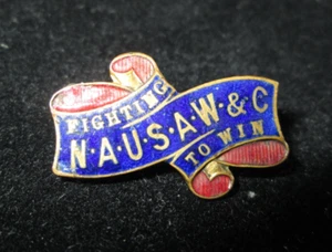 NAUSAW&C Ultra Rare 1930`s Brass & Enamel Union Badge - Toye & Co London (31) - Picture 1 of 11