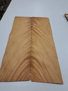 Cerejeira Curl Veneer - 2 NATURAL WOOD Sheets - 580mm x 170mm - Picture 1 of 5