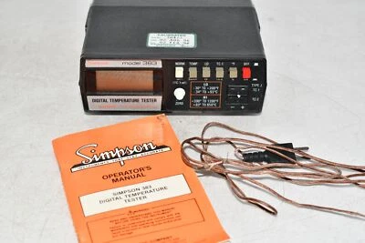 Vintage Simpson 383 Temperature Tester w/ manual  - Image 1 of 4