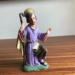 "Figura de colección Fontanini Depose Italia Belén José 4,5"" de alto marca de araña" - Imagen 1 de 7