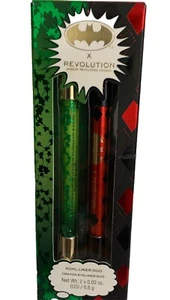 X REVOLUTION KOHL LINER DUO & CRAYON EYELINER DUO X2 DC BATMAN DOUBLE - Picture 1 of 7
