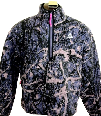 Nike masculino ACG Canwell Glacier Therma-FIT ADV à prova de vento 1/2 zíper tamanho grande novo com etiquetas - Imagem 1 de 4