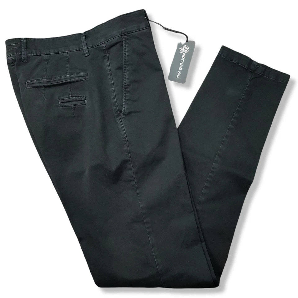 Pantalone UOMO modello chino slim cotone elasticizzato - Blu 50 / Nero 46 - Immagine 1 di 1