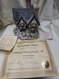 The Masterpiece Collection Falstaff Manor by David Winter 1986 Limited SIGHNED - Picture 1 of 13