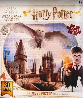 Harry Potter Hogwarts Castle Prime 3D Image 500 Pieces Puzzle - Wizarding World - Image 1 of 3