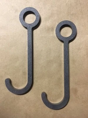 OWL CREEK FABRICATION AR500 8" Steel Target 3/8" Hang Hook 3/4" EMT or 1" Pipe Set of 2pc! USA MADE!!