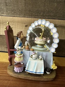 Disney Beauty and the Beast Belle Be Our Guest Snow Globe Music Movement -flaw - Picture 1 of 10