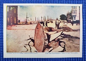 How the Earthquake Tore Up the Pavement 1906 Earthquake San Francisco Postcard - Picture 1 of 2