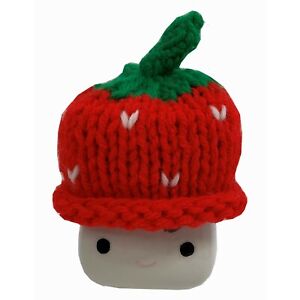 Marshmallow Mug Hat Strawberry Green Stem 180 Degree Mug Tier Tray Rae Dunn 