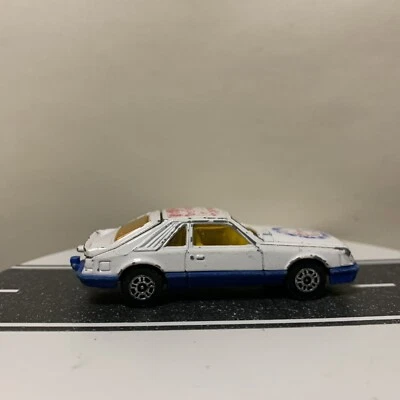 Corgi GT Britain MLB Baseball Chicago Cubs Ford Mustang Cobra Foxbody White VTG - Image 1 of 4