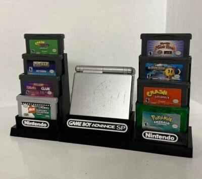 Gameboy Advance SP Nintendo & 18 Game Cartridge Display ONLY (Customize Colors) - Image 1 of 4