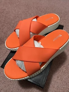 Women’s Sandals Aurora Orange Platform Slip-on Open toe Size 10 New Wanted - Picture 1 of 8