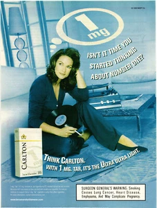 Carlton Cigarettes Print Ad Isn't It Time You Started Thinking About Number One? - Picture 1 of 2